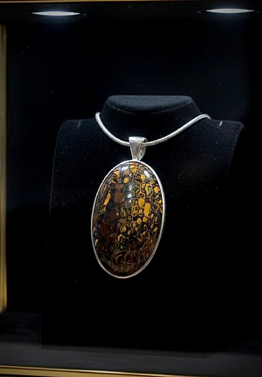 Yowah Boulder Opal Pendant 925