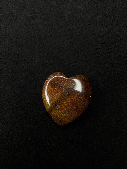 The Rainbow Heart Boulder