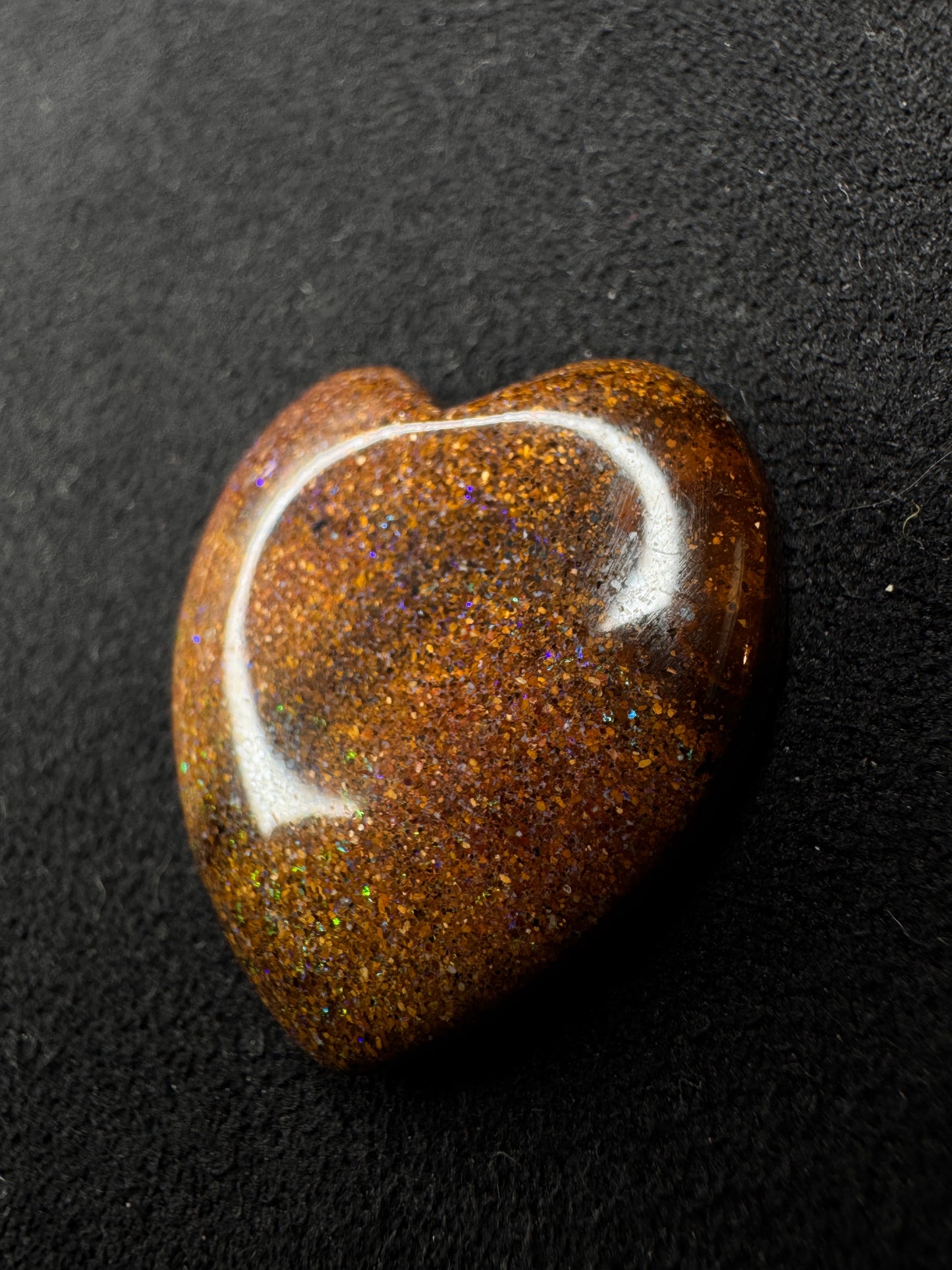 The Rainbow Heart Boulder
