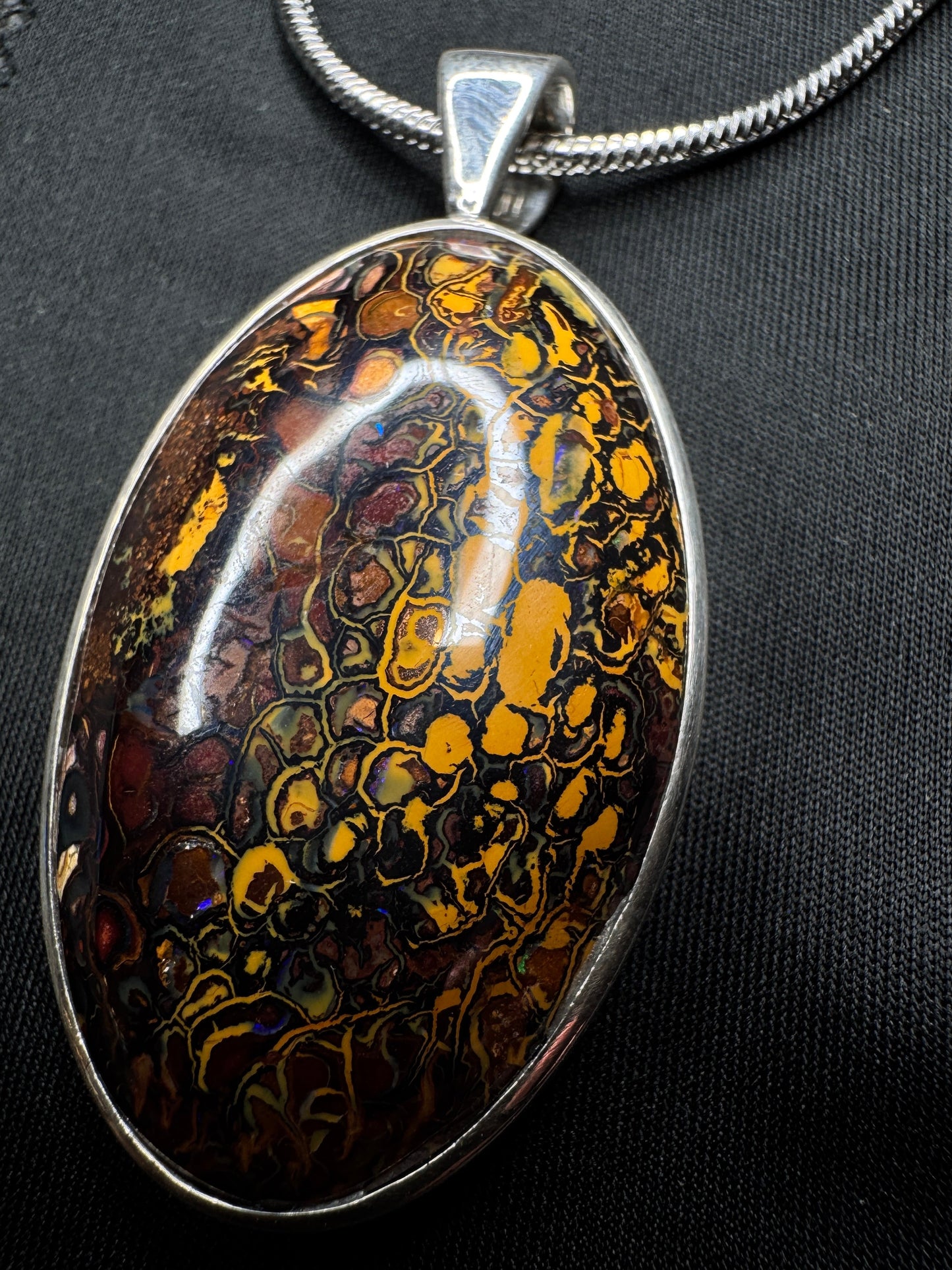 Yowah Boulder Opal Pendant 925