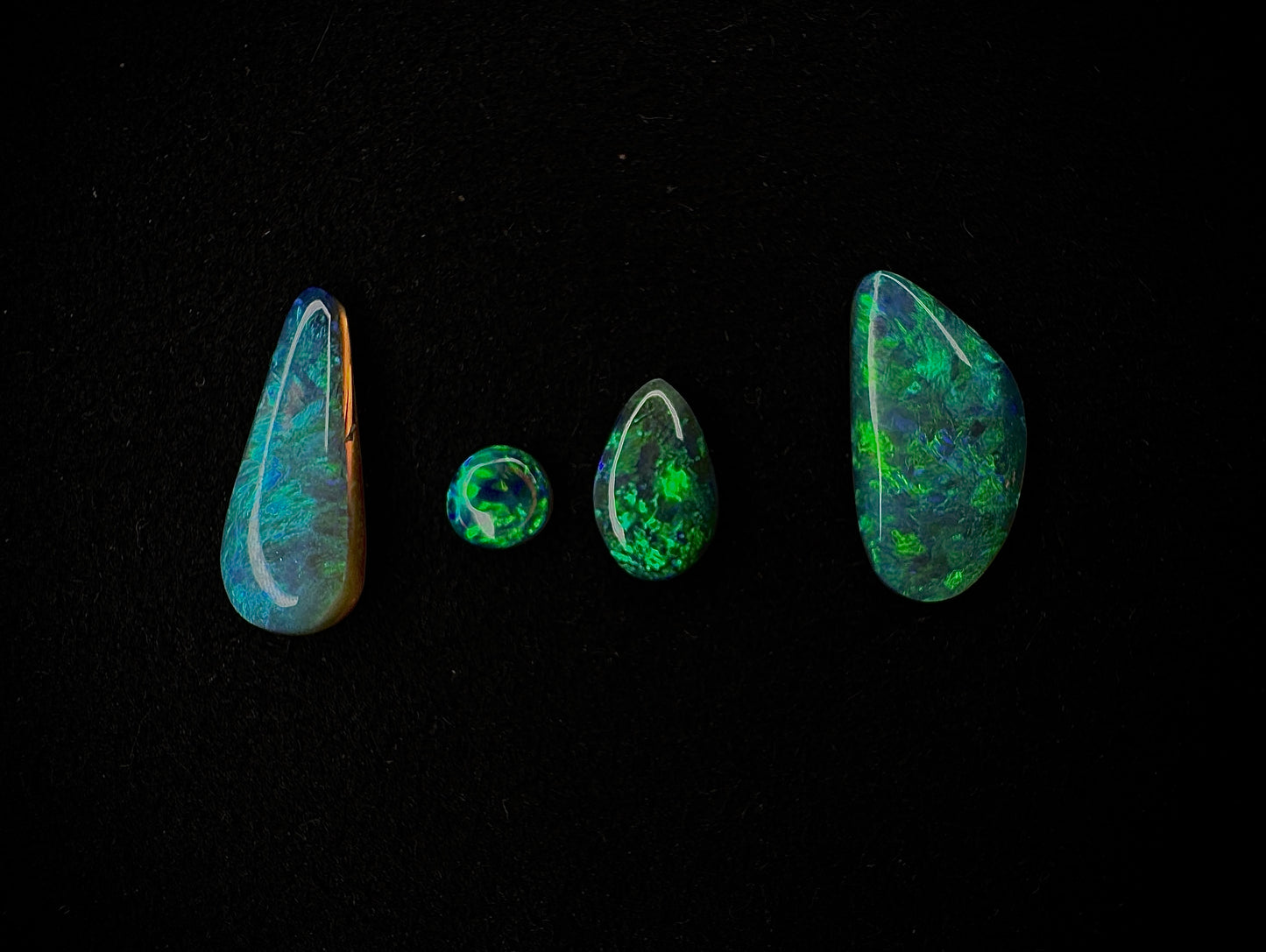 4 Crystal Opal Gemstones Parcel