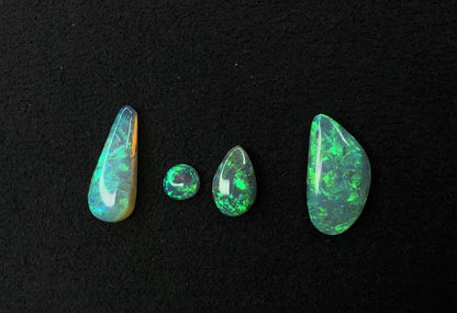 4 Crystal Opal Gemstones Parcel