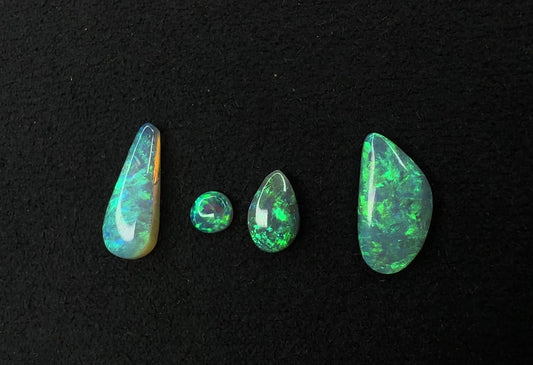 4 Crystal Opal Gemstones Parcel