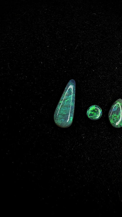 4 Crystal Opal Gemstones Parcel
